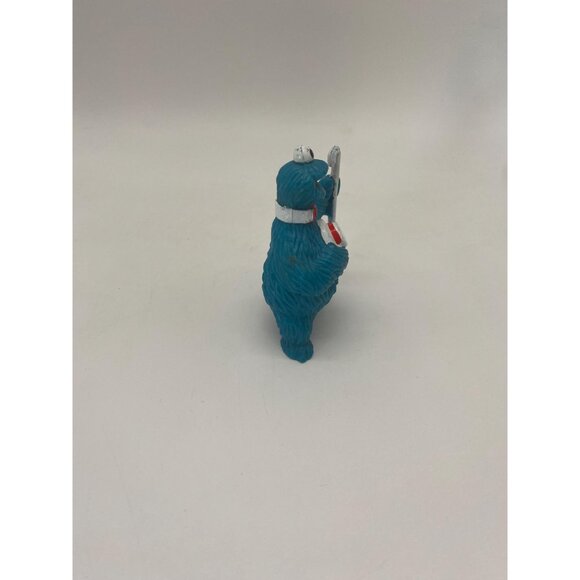Vintage 80s Tara Toys Sesame Street Cookie Monster Cane and Hat Figurine - Picture 5 of 7